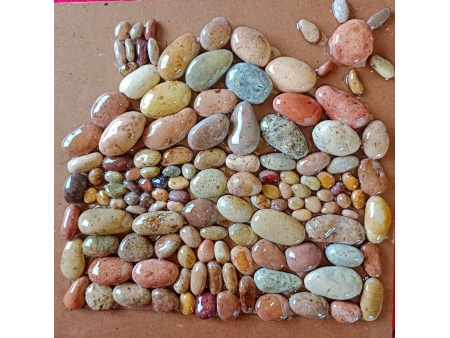 Posa ollas y teteras diseño CASITA, arte realizado en piedras