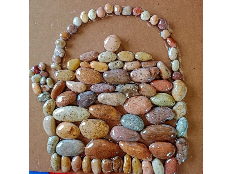 Posa ollas y teteras Diseño TETERA, arte realizado en piedra