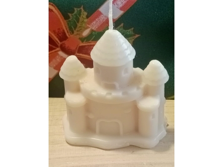 Vela "Castillo" mas Caja de Madera de Regalo