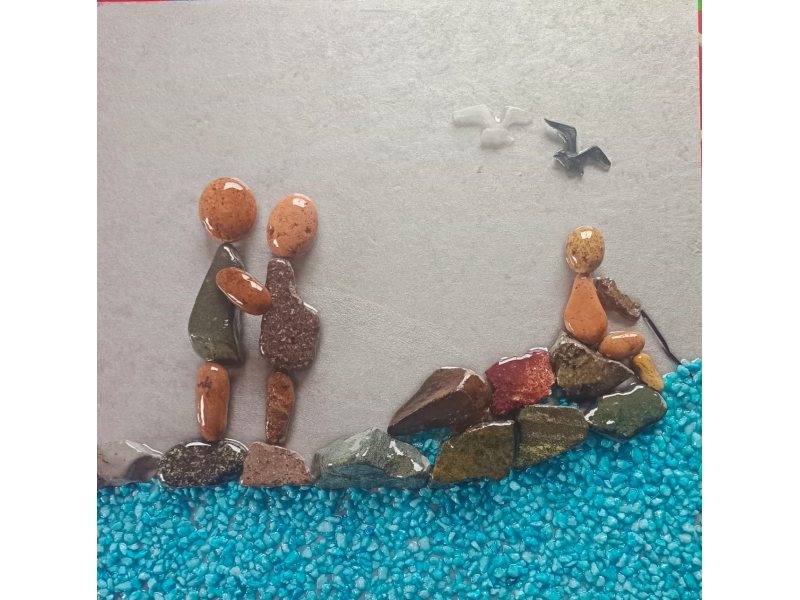 Cuadro "El Niño Pescador "  con Trípode