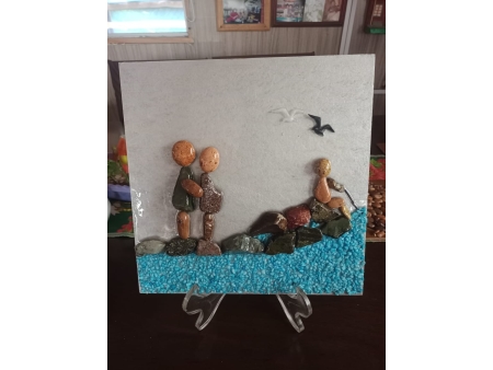 Cuadro "El Niño Pescador "  con Trípode