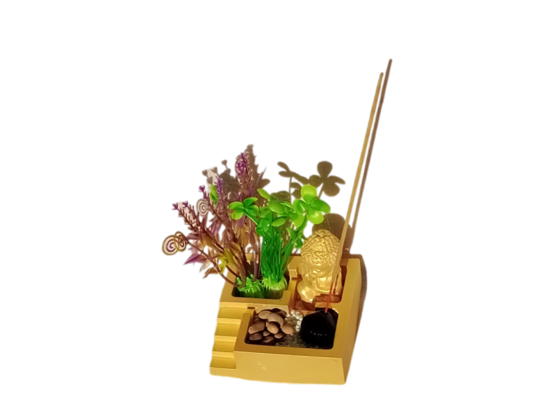 Jardín Zen Miniatura Dorado