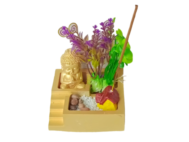 Jardín Zen Miniatura Dorado